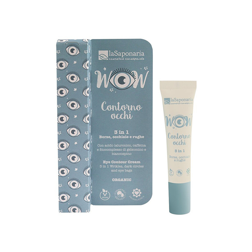 LA SAPONARIA Kontúrovací očný krém 3 v 1 BIO 15 ml