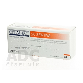 CITALEC 20 Zentiva tbl flm 20 mg 1x60 ks