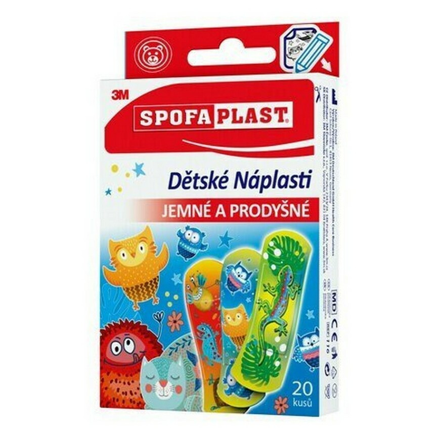 3M™ SPOFAPLAST 117 Detské náplasti 10 cm x 6 cm 10 kusov kúpite na Mojalekaren.sk
