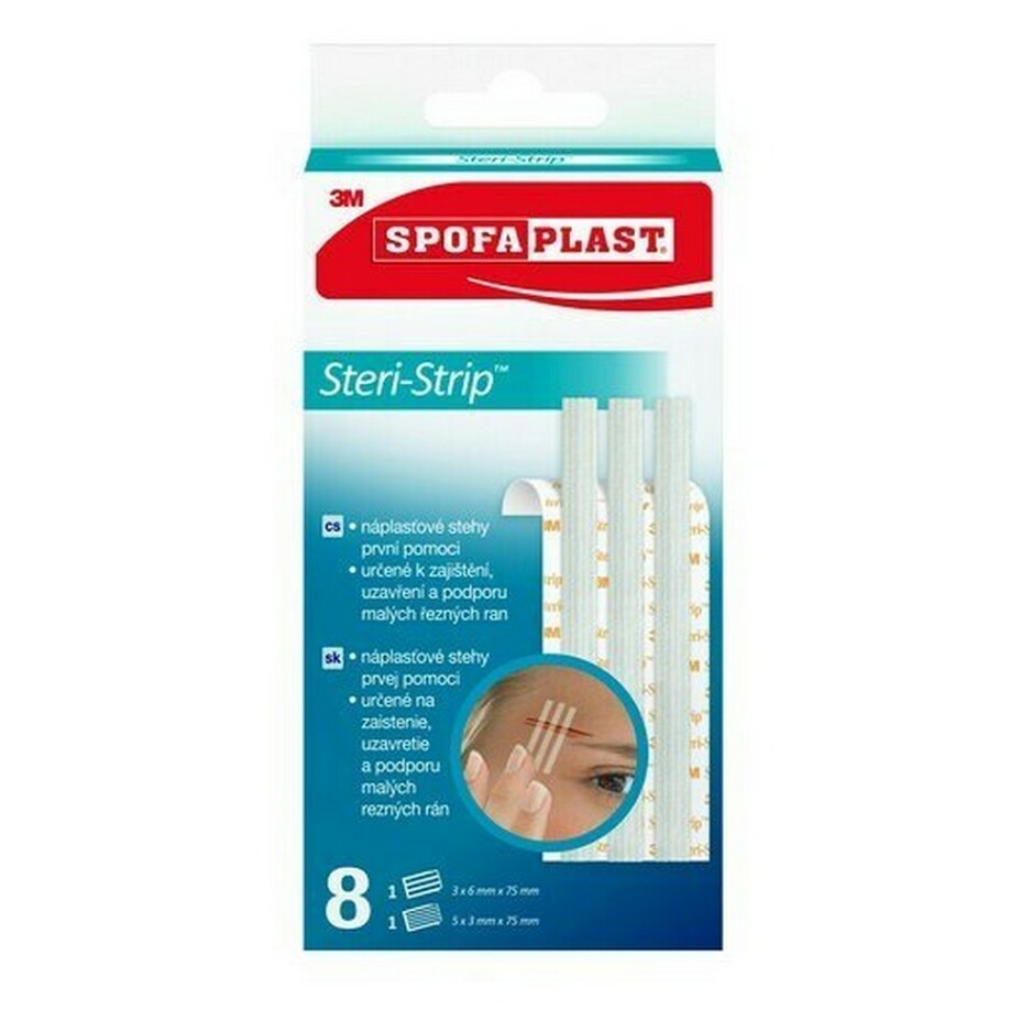3M™ SPOFAPLAST 801 Steri-Strip náplasťové stehy 8 kusov kúpite na Mojalekaren.sk