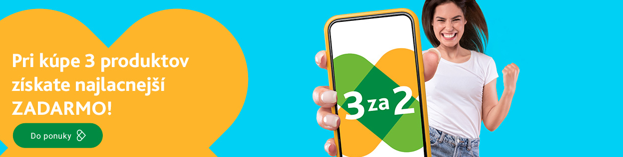 AKCIA 3 ZA CENU 2 na vybrané produkty