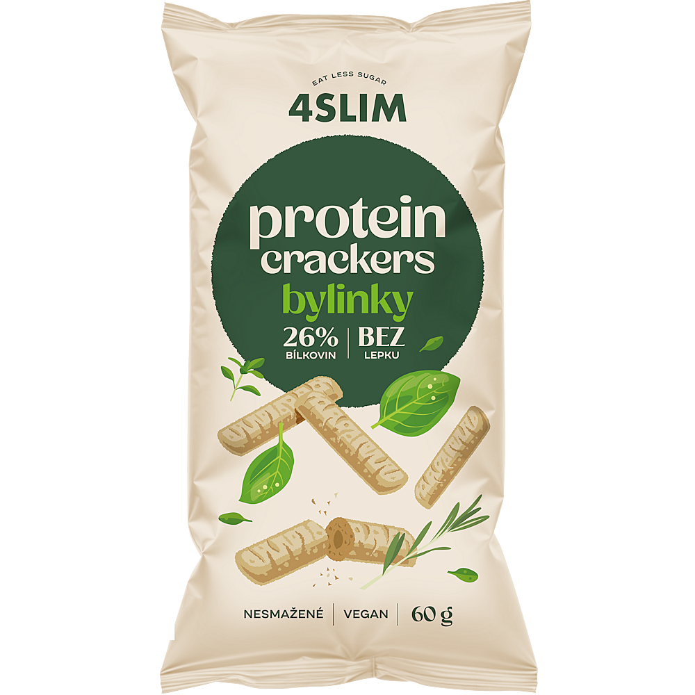 4SLIM Proteínové chrumky bylinky 60 g
