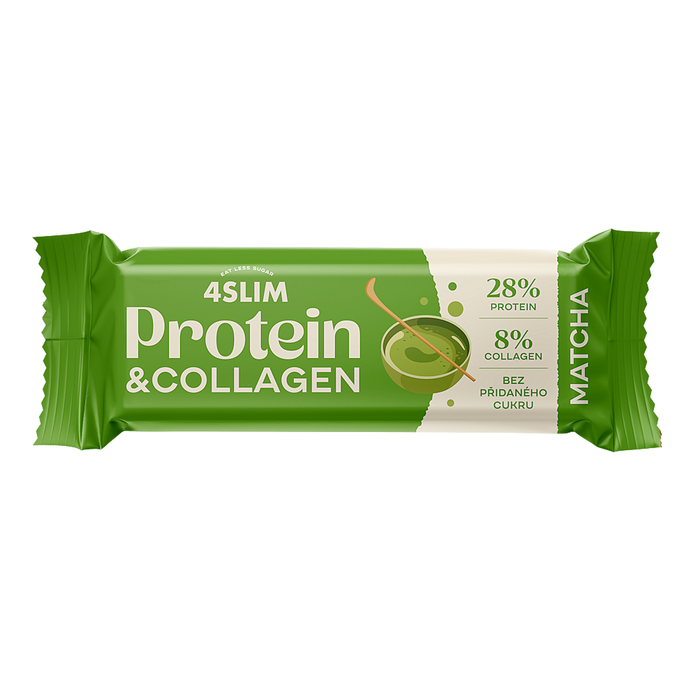 4SLIM Tyčinka proteín&collagen matcha 35 g