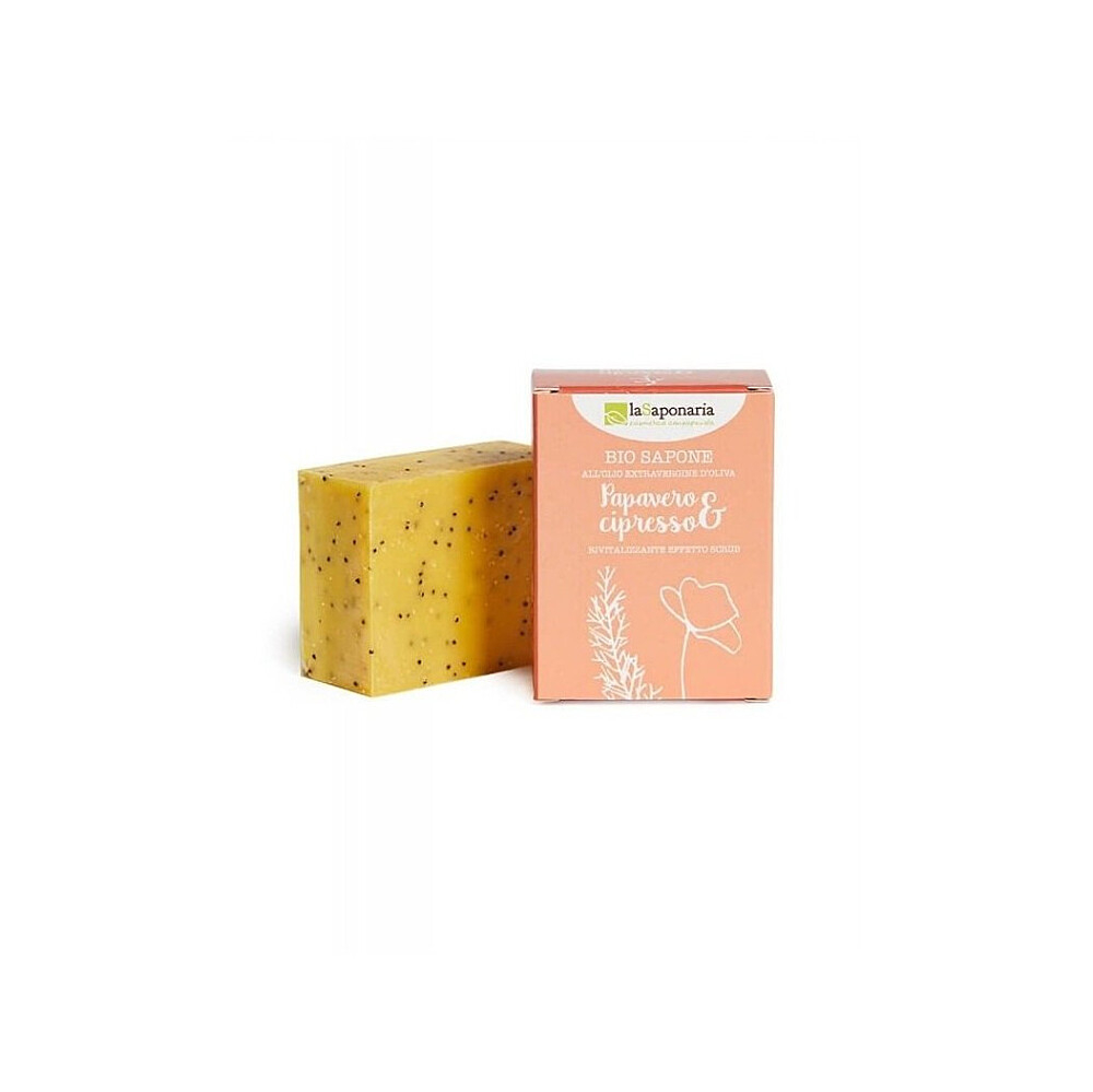 E-shop LA SAPONARIA Tuhé olivové mydlo BIO Mak a cyprus 100 g
