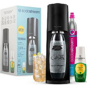 SODASTREAM Terra Black Ginger Ale Mpack výrobník sódy (Výrobníky sódy) - Bezdrôtový, Elektrické