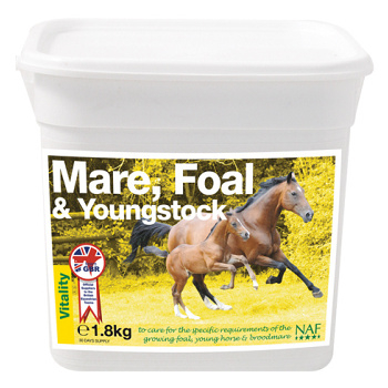 NAF Mare, Foal and Youngstock Vitamíny a minerály pre gravidné kobyly, žriebätá a mladé kone 1,8 kg