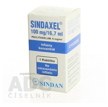 SINDAXEL con inf 100 mg  (fľ.inj.skl.) 1x16,7 ml (Lieky na predpis)