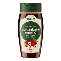 4SLIM Čakankový topping jahoda 330 g
