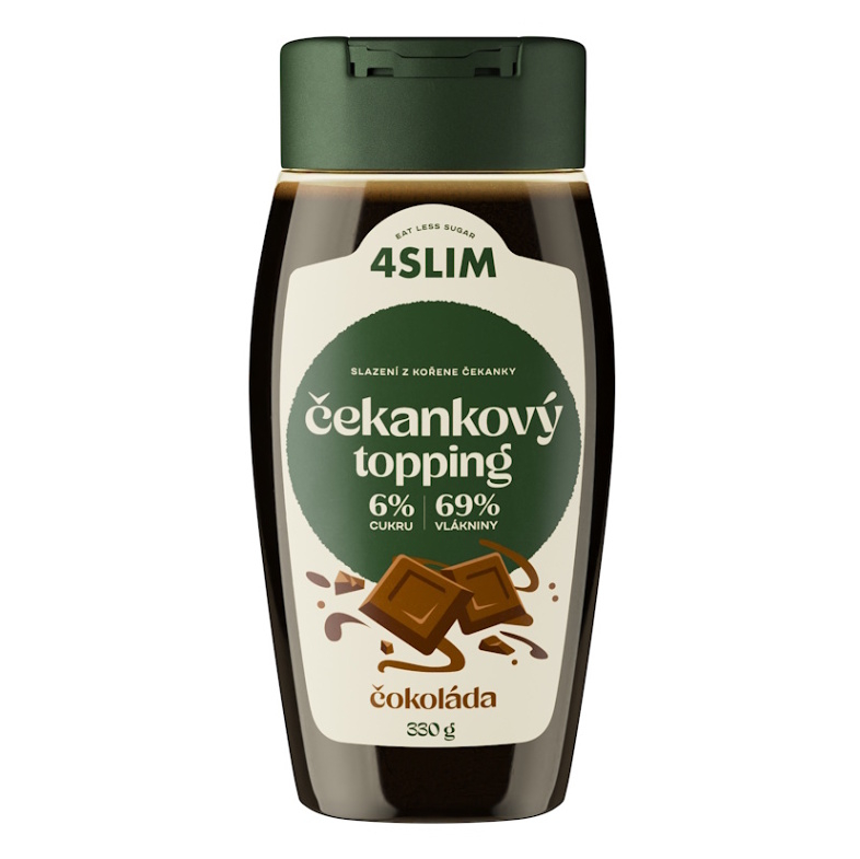 4SLIM Čakankový topping príchuť čokoláda 330 g