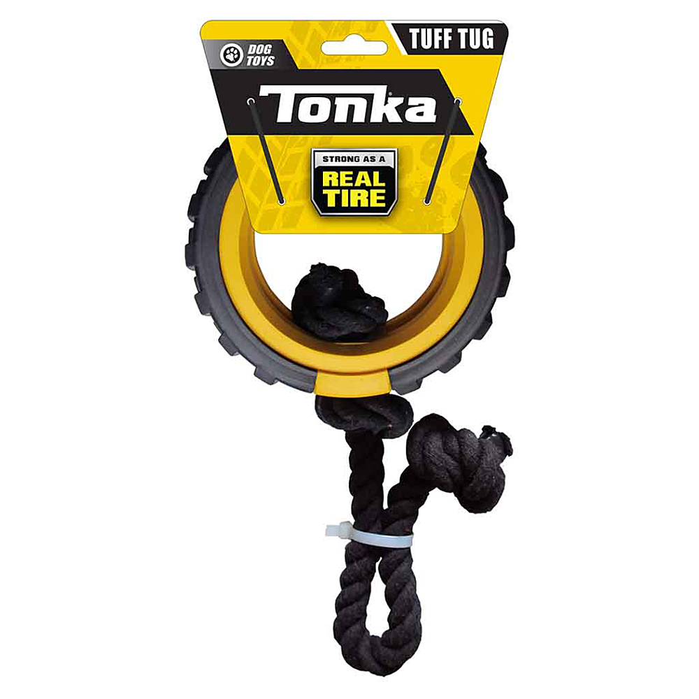 E-shop TONKA Hračka pre psov gumové mega ťahadlo s lanom a vložkou 38 cm
