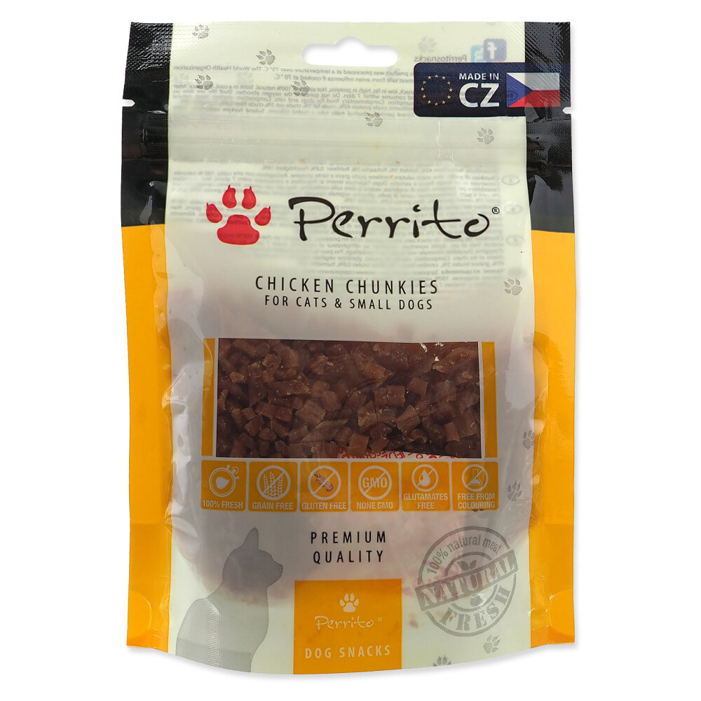 E-shop PERRITO Pochúťka chicken chunkies pre mačky 100 g