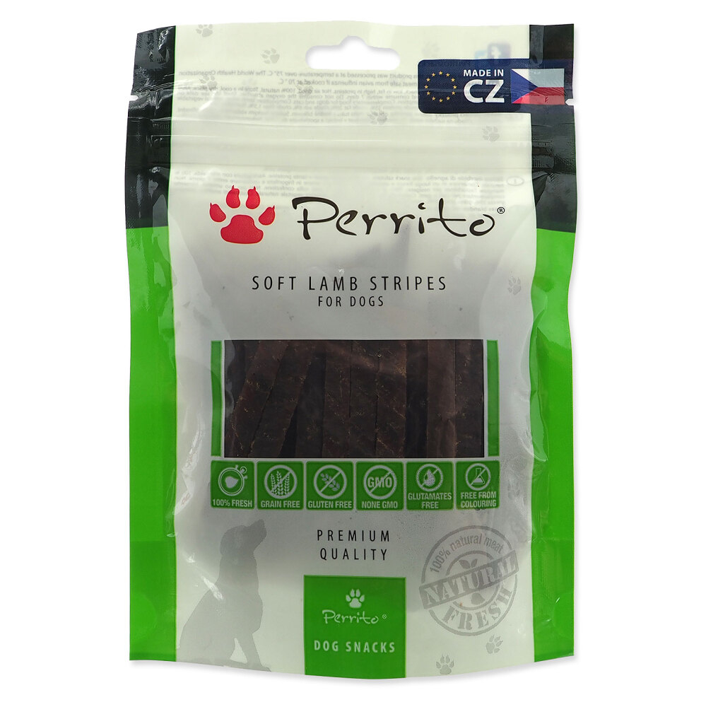 E-shop PERRITO Lamb soft stripes pochúťka pre psov 100 g