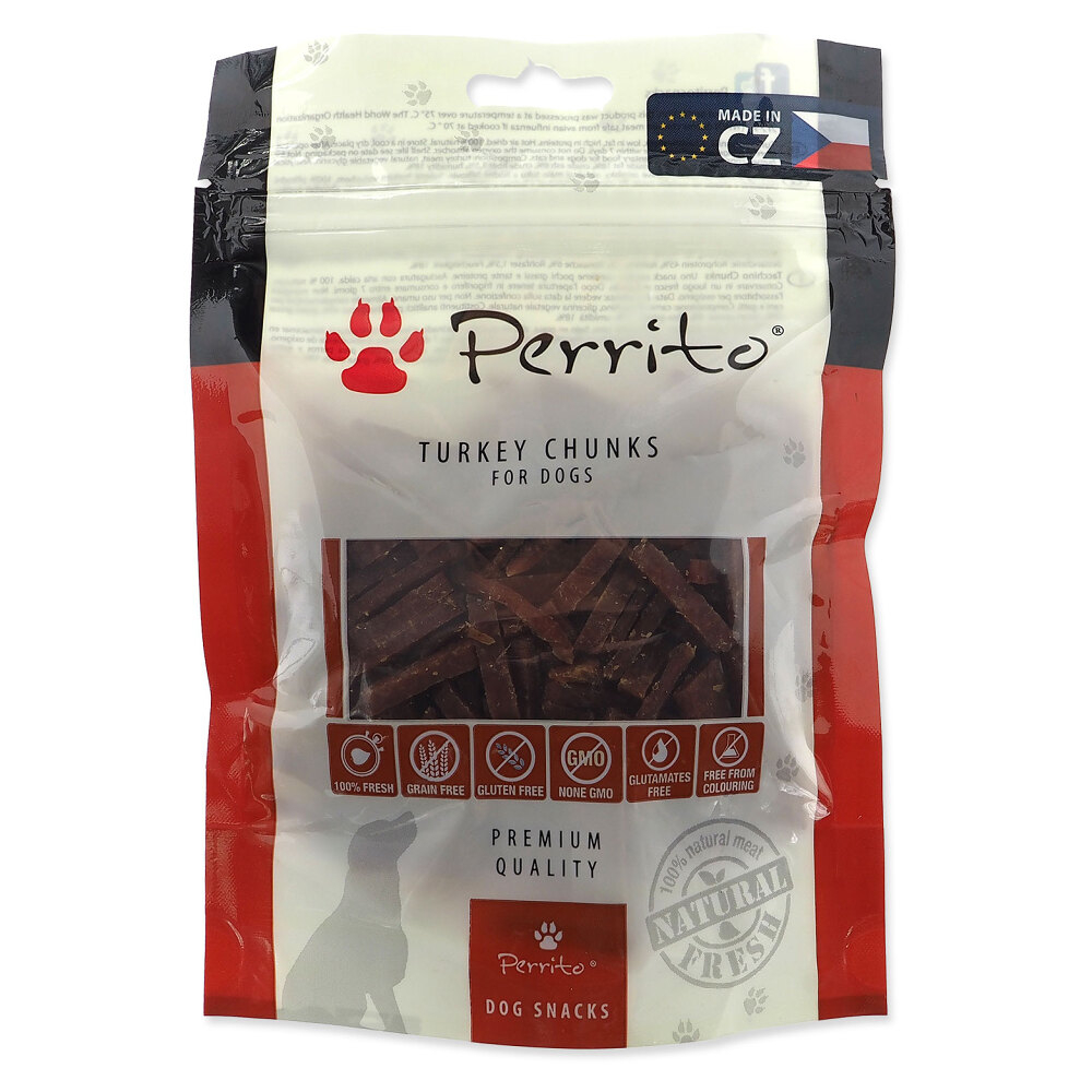 E-shop PERRITO Turkey chunks pochúťka pre psov 100 g