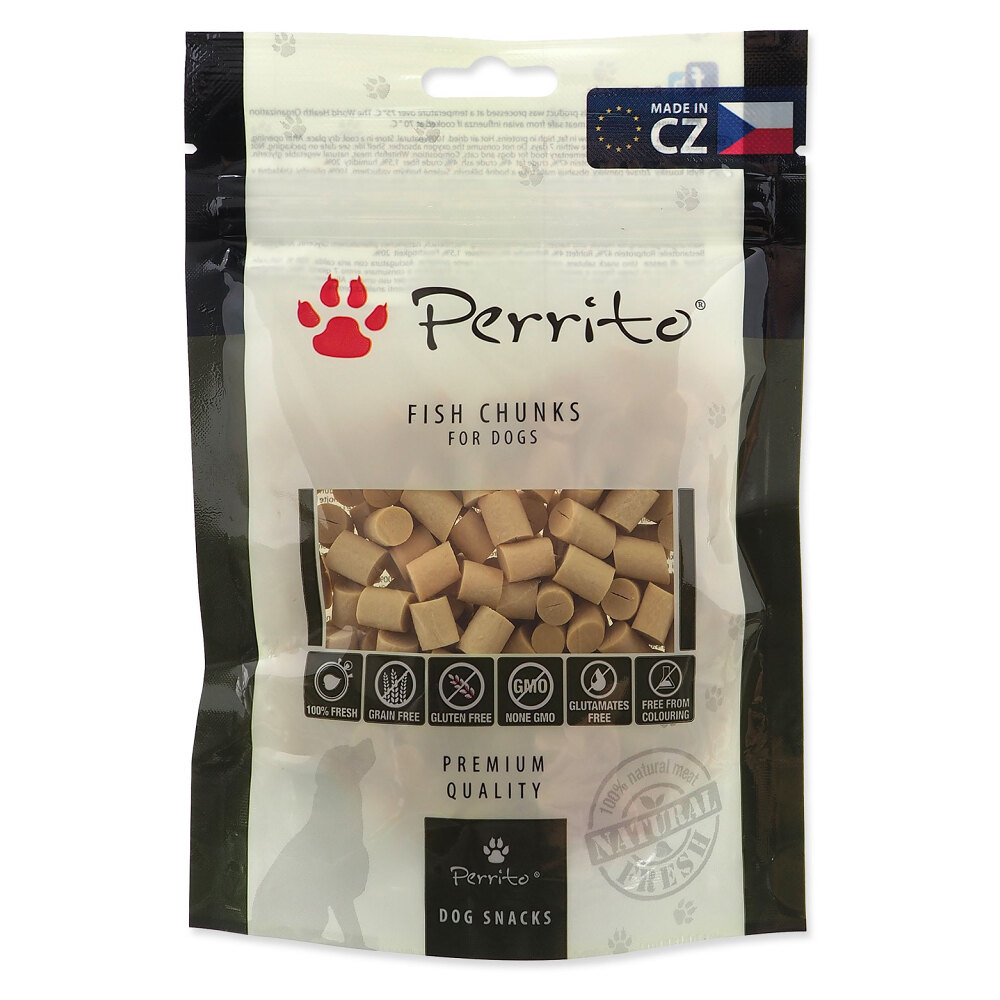E-shop PERRITO Fish chunks pochúťka pre psov 100 g