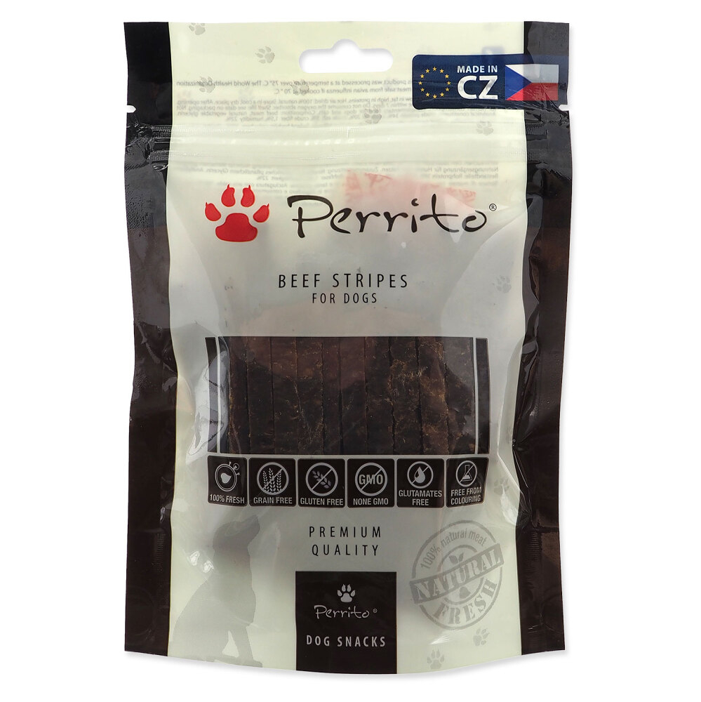 E-shop PERRITO Beef stripes pochúťka pre psov 100 g
