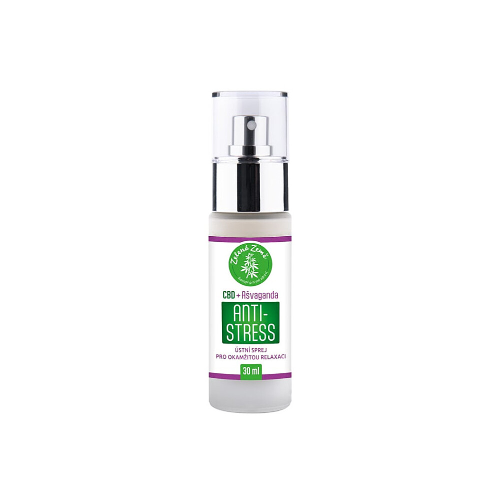 ZELENÁ ZEMĚ CBD antistress sprej s ashwagandou 30 ml