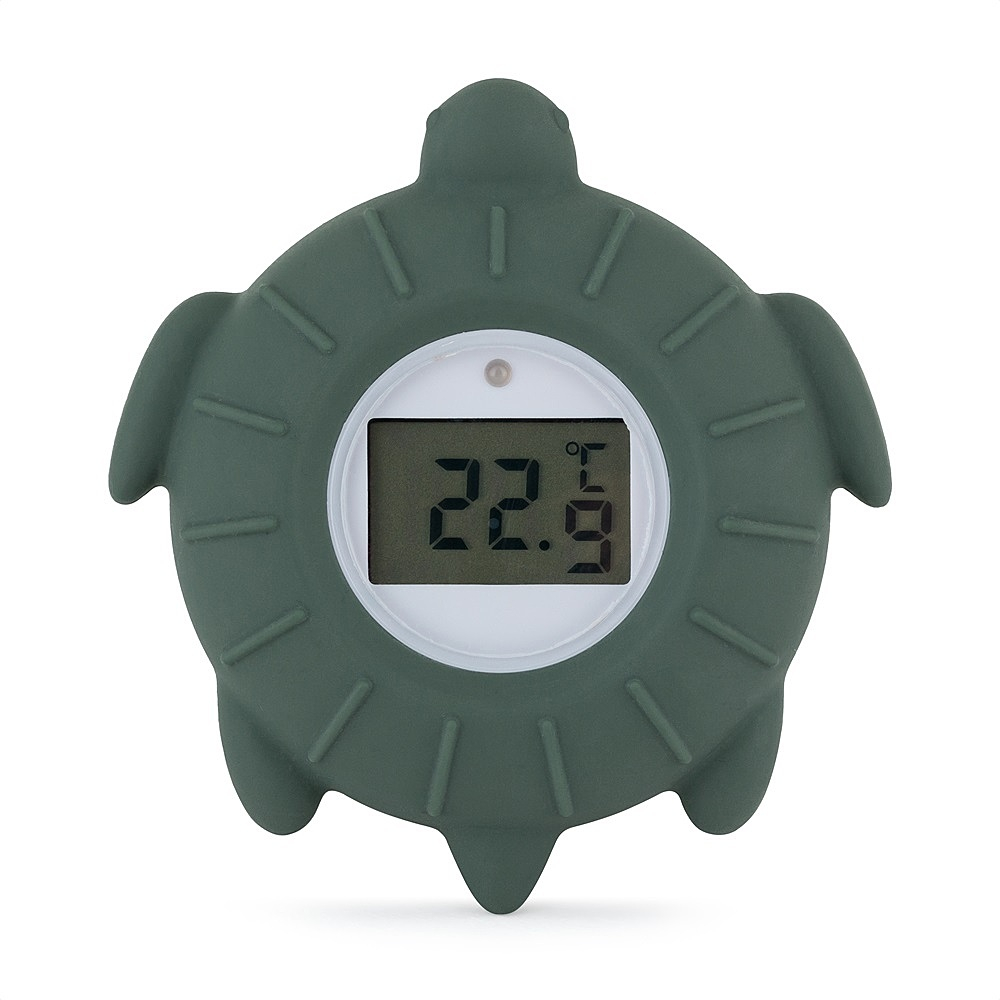 PETITE&MARS Teplomer silikónový digitálny turtle terry misty green