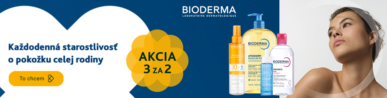 AKCIA 3 ZA CENU 2 na Bioderma