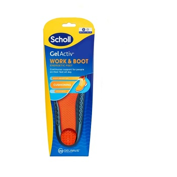 SCHOLL GelActiv work & boot gélové vložky small 1 pár (Vložky do topánok) - Antibakteriálne, Ortopedické, Zdravotnícke, Ochranný