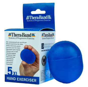 THERA-BAND Hand Exerciser posilňovač rúk tvrdé gélové modré vajíčko XL