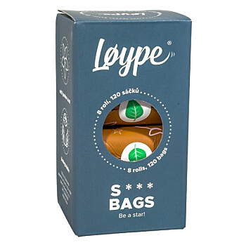 LØYPE Vrecká na psie exkrementy star bags 8 roliek (Upratovanie po psoch a vrecká na výkaly)