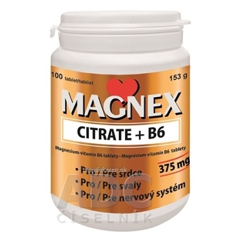 MAGNEX Citrate + B6 100 tabliet