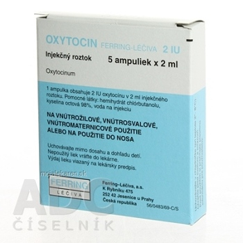 Oxytocin Ferring-Léčiva 2 IU sol inj  5x2 ml (Lieky na predpis)