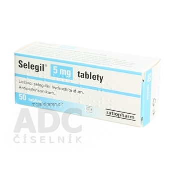SELEGIL 5MG tbl 1x50 ks (Lieky na predpis)