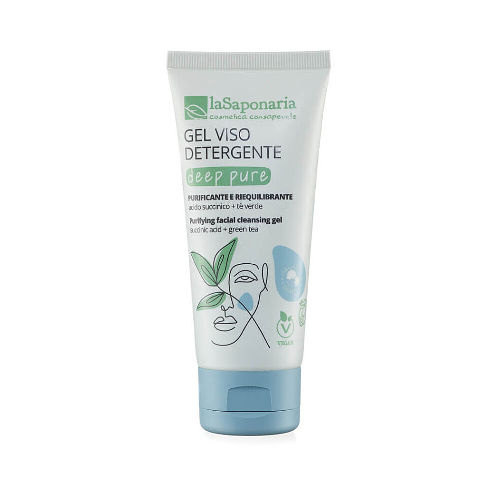 LA SAPONARIA Čistiaci gél na tvár Deep Pure BIO 100ml
