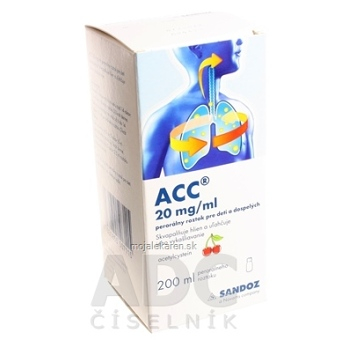 ACC 20 mg/ml perorálny roztok 200 ml