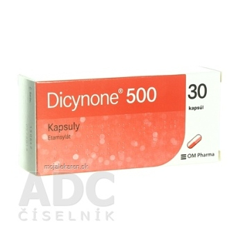 DICYNONE 500 kapsuly cps dur (blis.PVC/PVDC) 1x30 ks (Lieky na predpis)