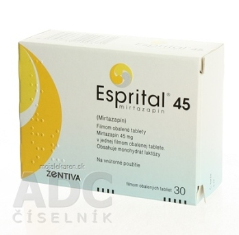 ESPRITAL 45 tbl flm 45 mg 1x30 ks (Lieky na predpis)