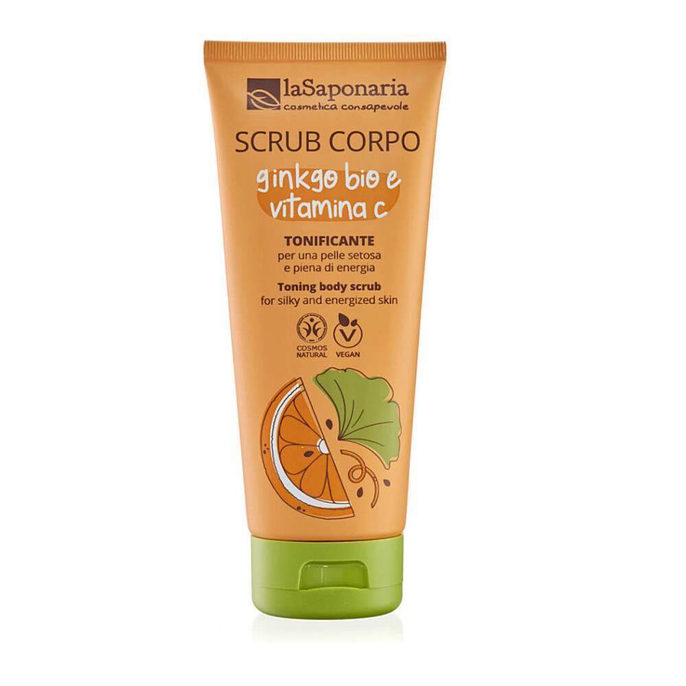 E-shop LA SAPONARIA Telový peeling s BIO ginkgo bilobou a vitamínom C 200 ml