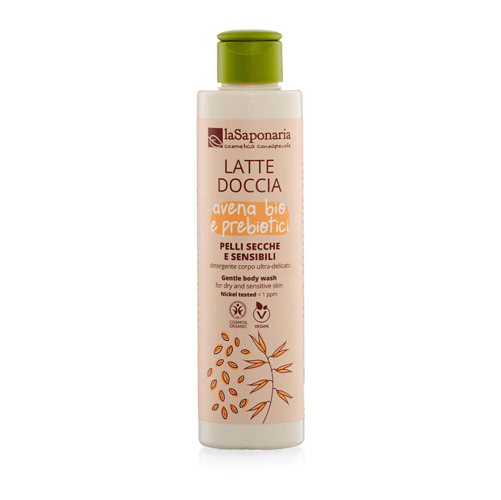 LA SAPONARIA Sprchové mlieko s BIO ovsom a prebiotikami 200 ml