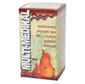 HÜ-BEN Multimedikal kombinovaný prípravok 50 ml (Prípravky pre zdravie a kondíciu rýb)