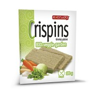EXTRUDO Cereálny krehký chlieb Crispins BIO Veggie garden bez lepku 2x50 g