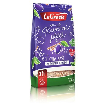 LEGRACIE Ovocná bezlepková kaša slivka, škorica 65g (Bezlepkové kaše) - Sladké, Instantné