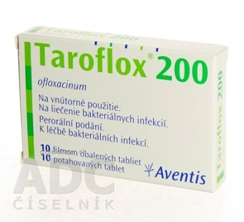 TAROFLOX 200 tbl flm 200 mg (blis.Al/PVC) 1x10 ks