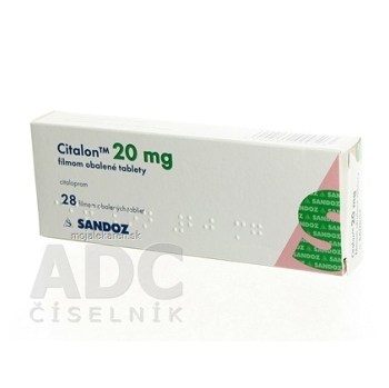 CITALON 20 mg tbl flm (blis.) 1x28 ks (Lieky na predpis)