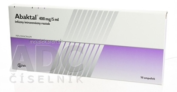 Abaktal 400 mg/5 ml con inf 400 mg (amp. skl.) 10x5 ml (Lieky na predpis)