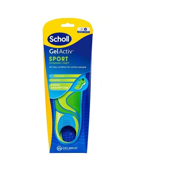 SCHOLL GelActiv sport gelové vložky small 1 pár (Vložky do topánok) - Antibakteriálne, Ortopedické, Zdravotnícke, Ochranný