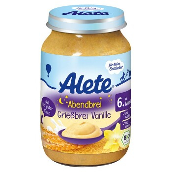 ALETE Bio kaša večerná semolinová s vanilkovou príchuťou 190 g