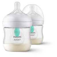 PHILIPS AVENT Fľaša Natural Response s ventilom AirFree 125 ml, 0m+, 2 ks