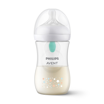 PHILIPS AVENT Fľaša Natural Response s ventilom AirFree 260 ml, 1m+, medveď