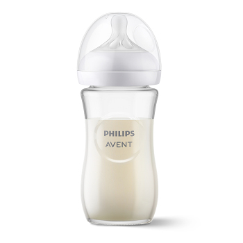PHILIPS AVENT Fľaša Natural Response sklenená 240 ml 1m+