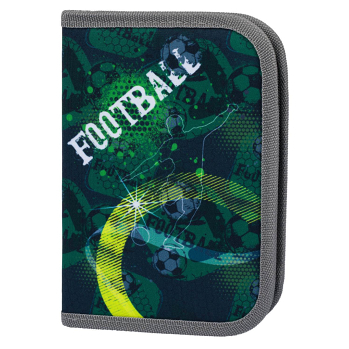 BAAGL Školní penál klasik dvě chlopně fotbal (Peračníky do školy)