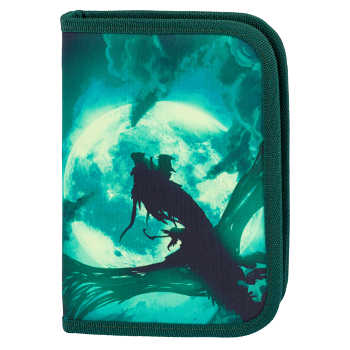 BAAGL Školský peračník klasik dve chlopne drak (Peračníky do školy)