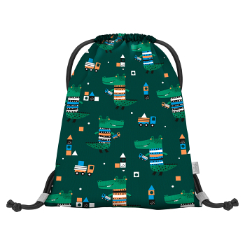 BAAGL Predškolské vrecko krokodíl (Vrecká na obuv a vreckáre)