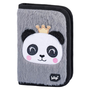 BAAGL Školský peračník klasik dve chlopne panda (Peračníky do školy)