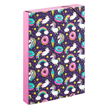 BAAGL Dosky na školské zošity A4 jumbo jednorožec (Dosky na zošity)